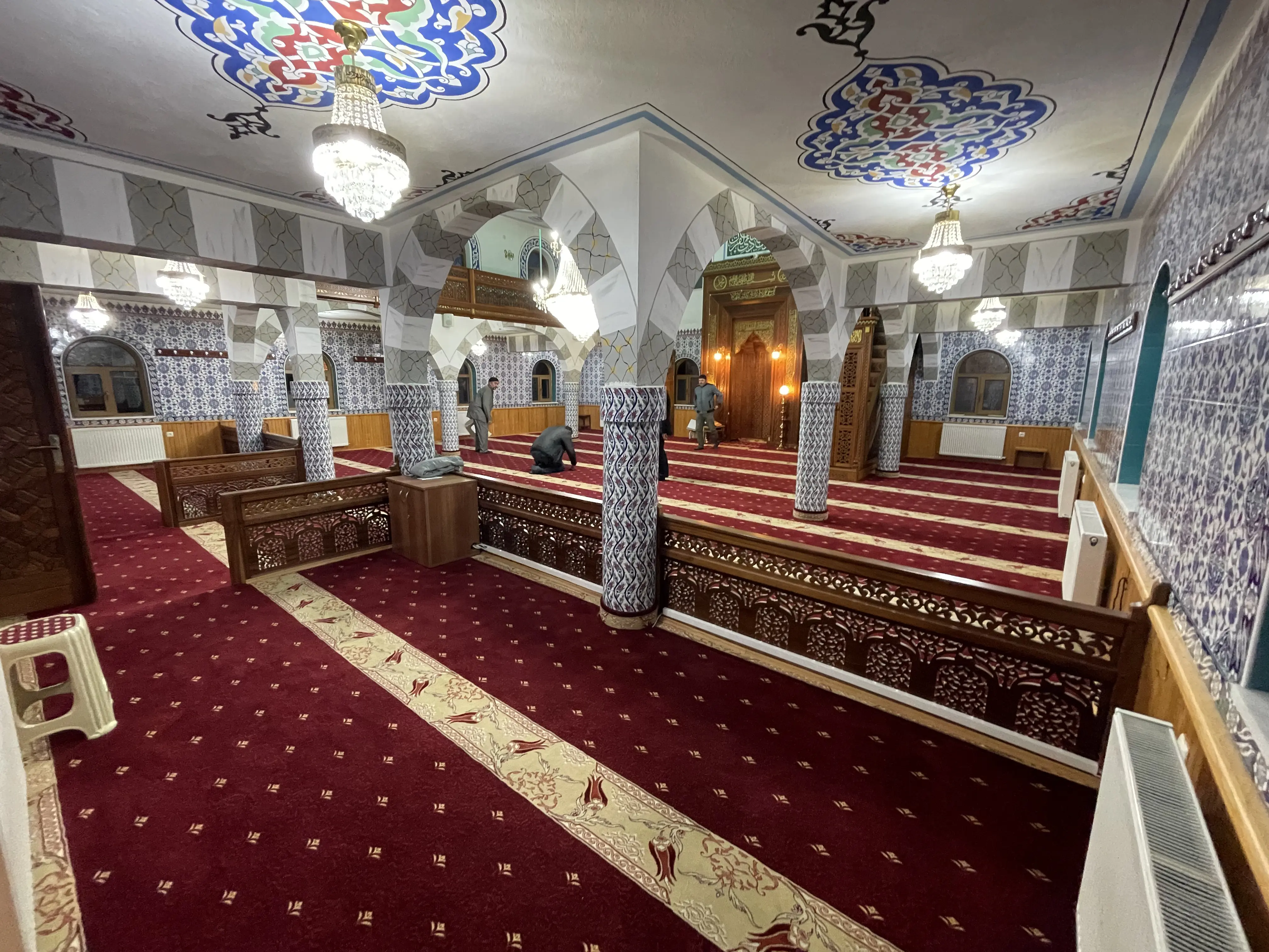 Cami inşaatından bir fotoğraf