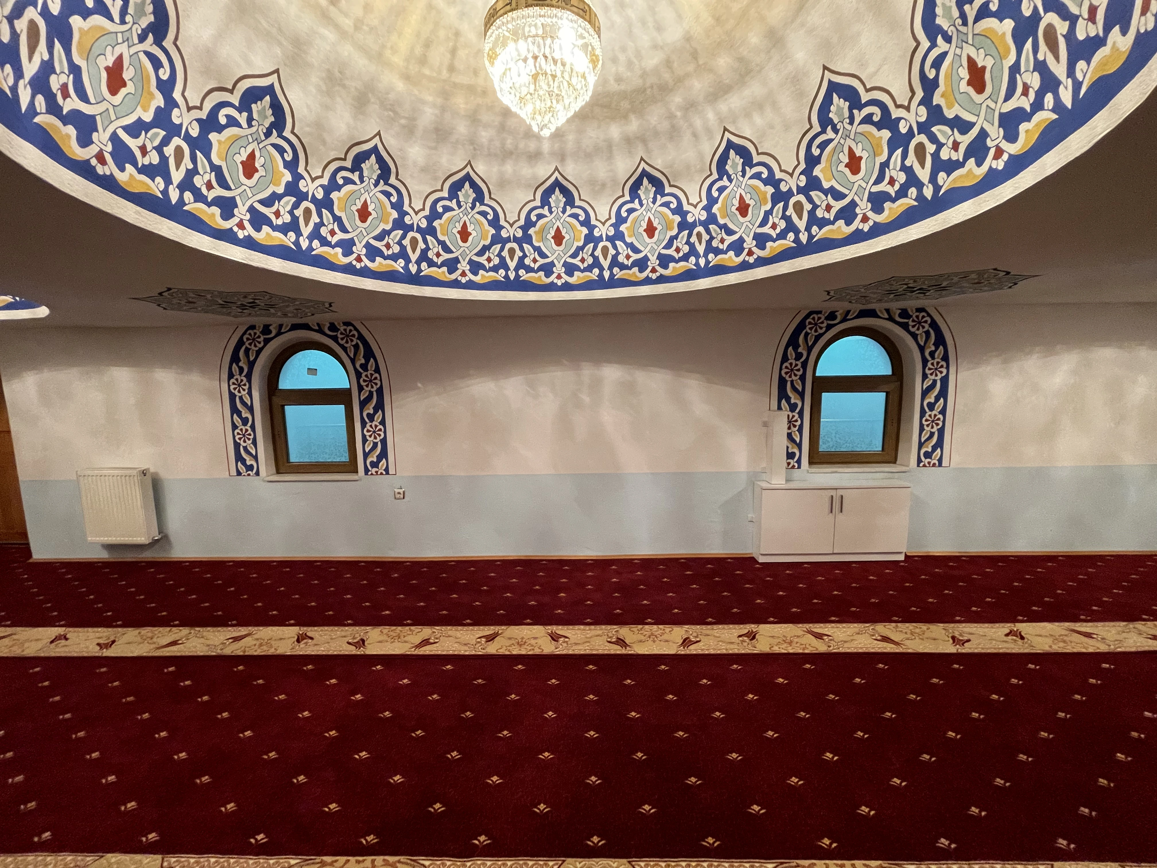 Cami inşaatından bir fotoğraf