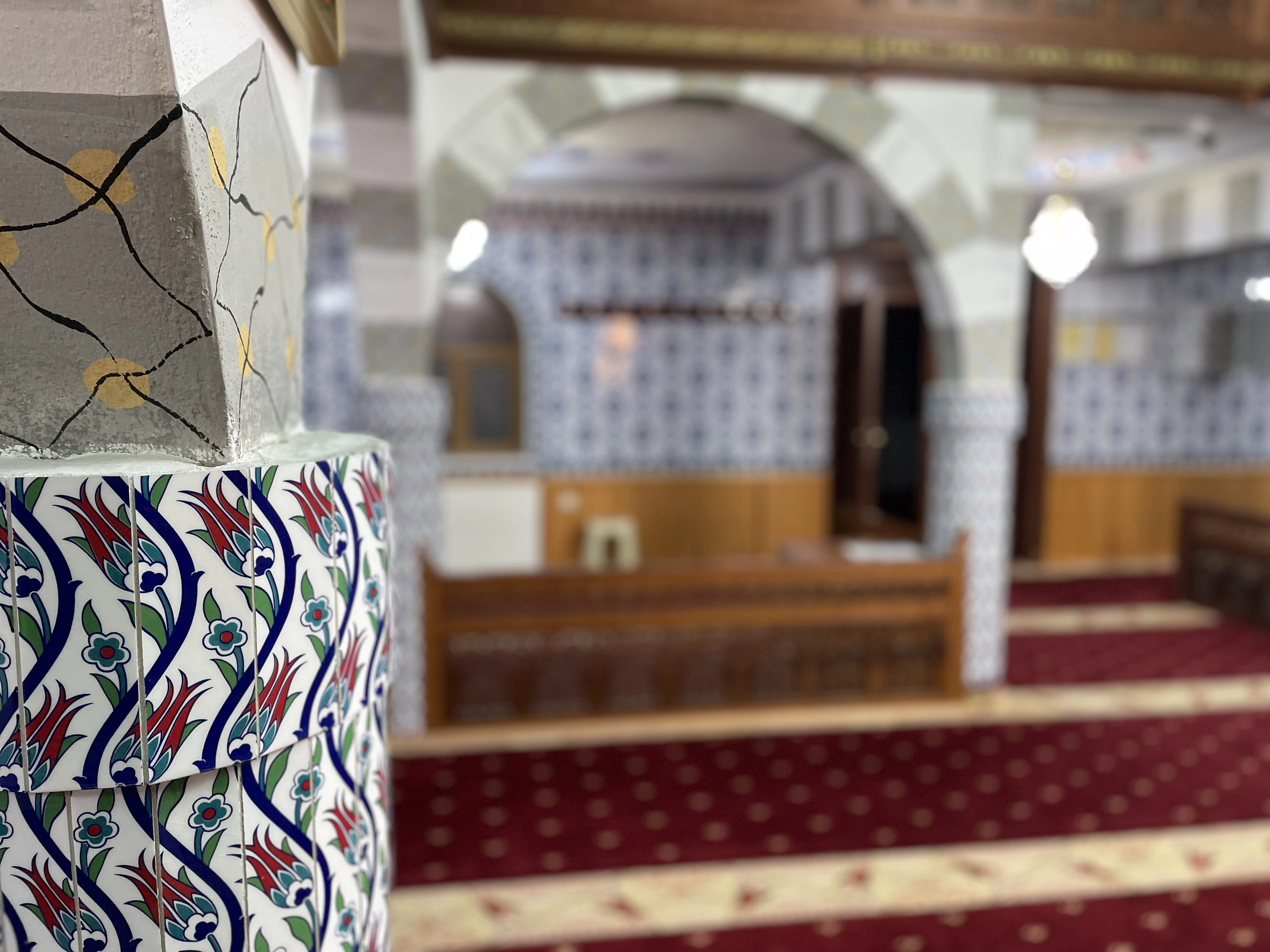 Cami inşaatından bir fotoğraf