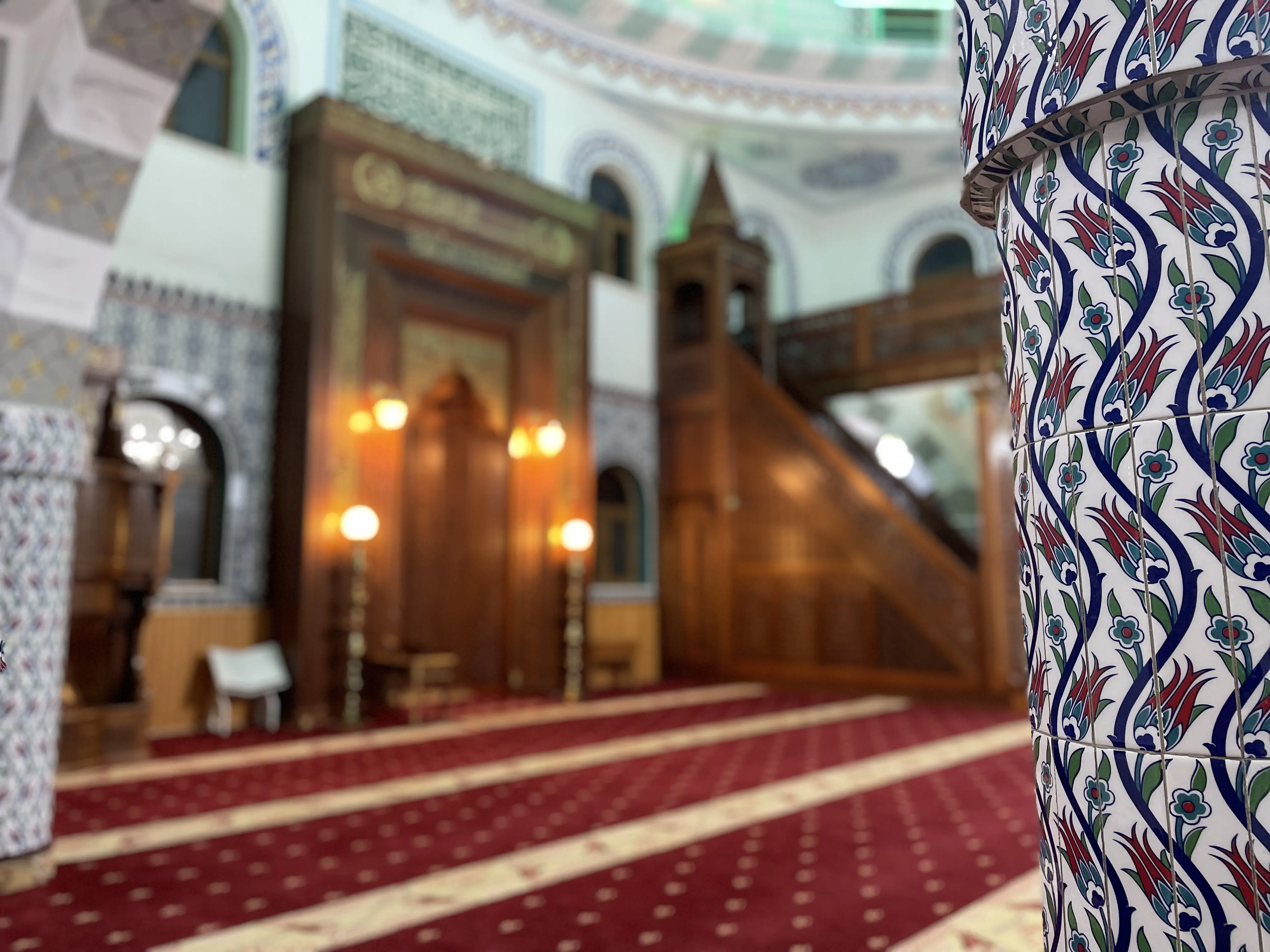 Cami inşaatından bir fotoğraf