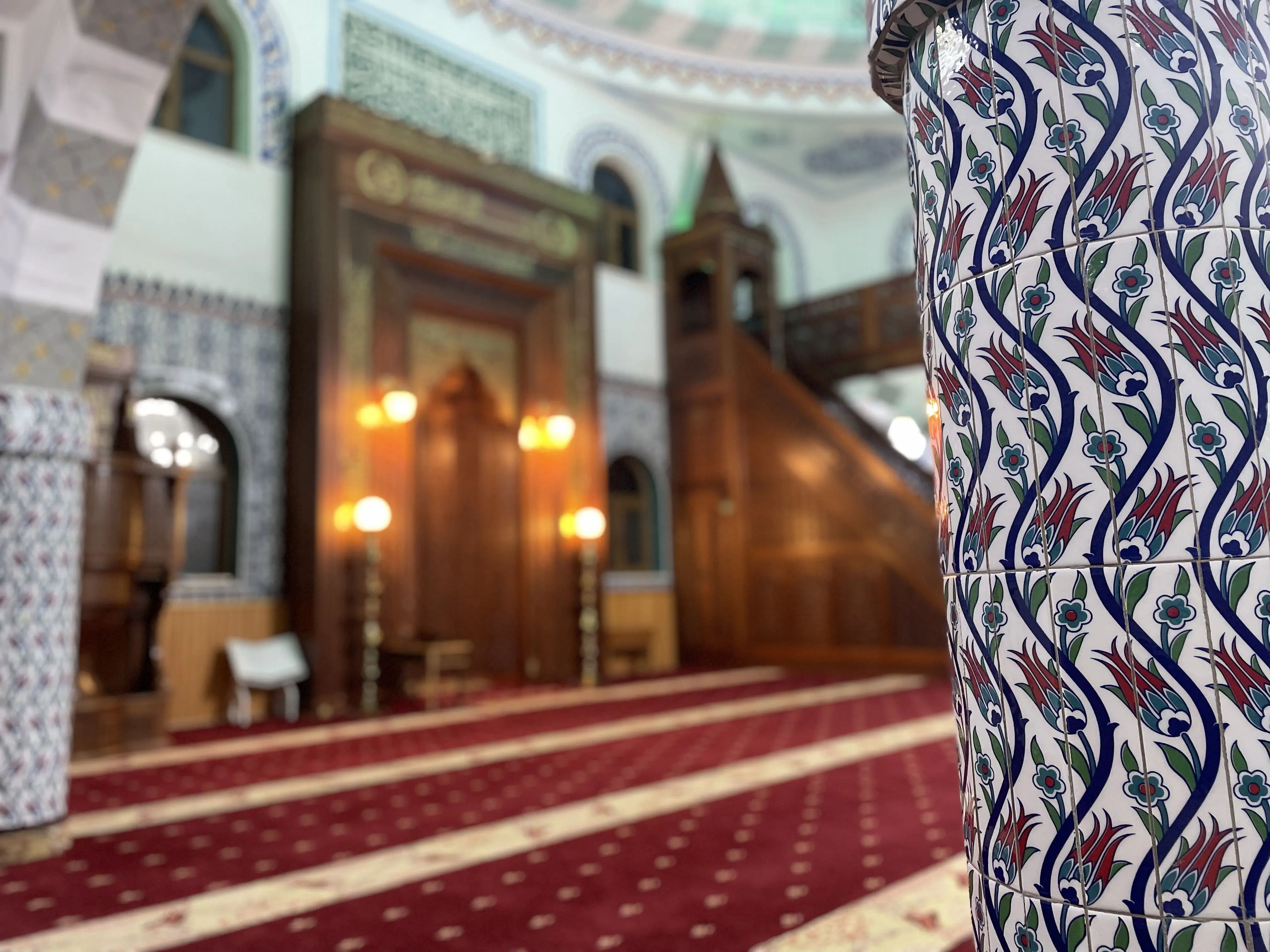 Cami inşaatından bir fotoğraf