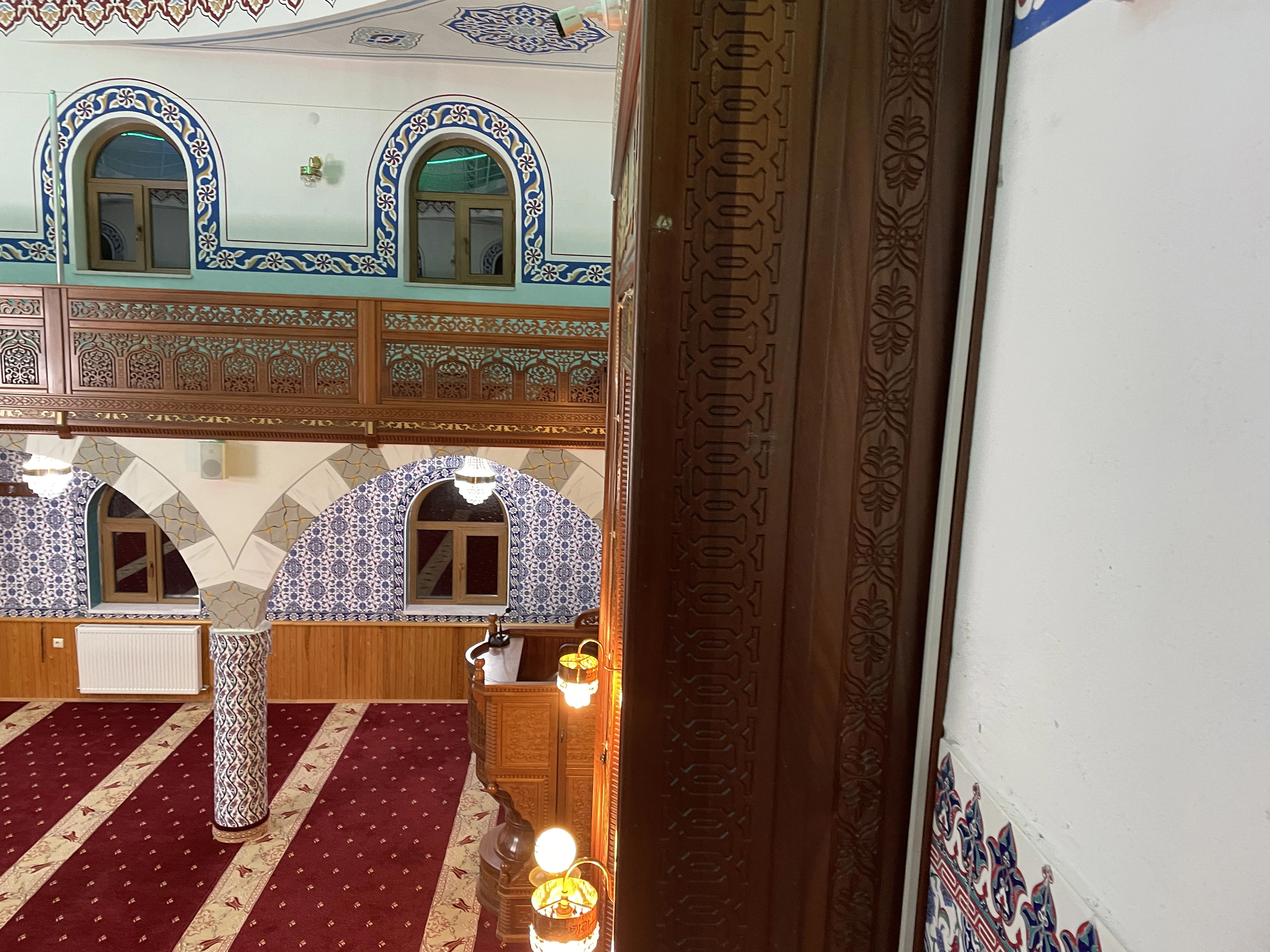 Cami inşaatından bir fotoğraf